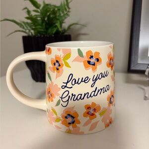 Floral 'Love You Grandma' Mug